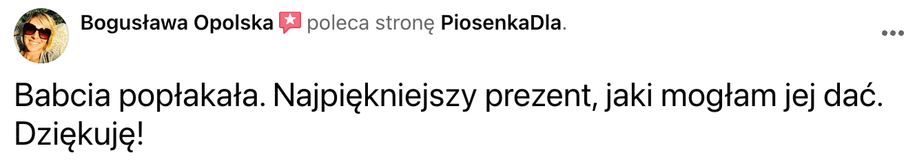 Babcia popłakała. Najpiękniejszy prezent, jaki mogłam jej dać. Dziękuję!